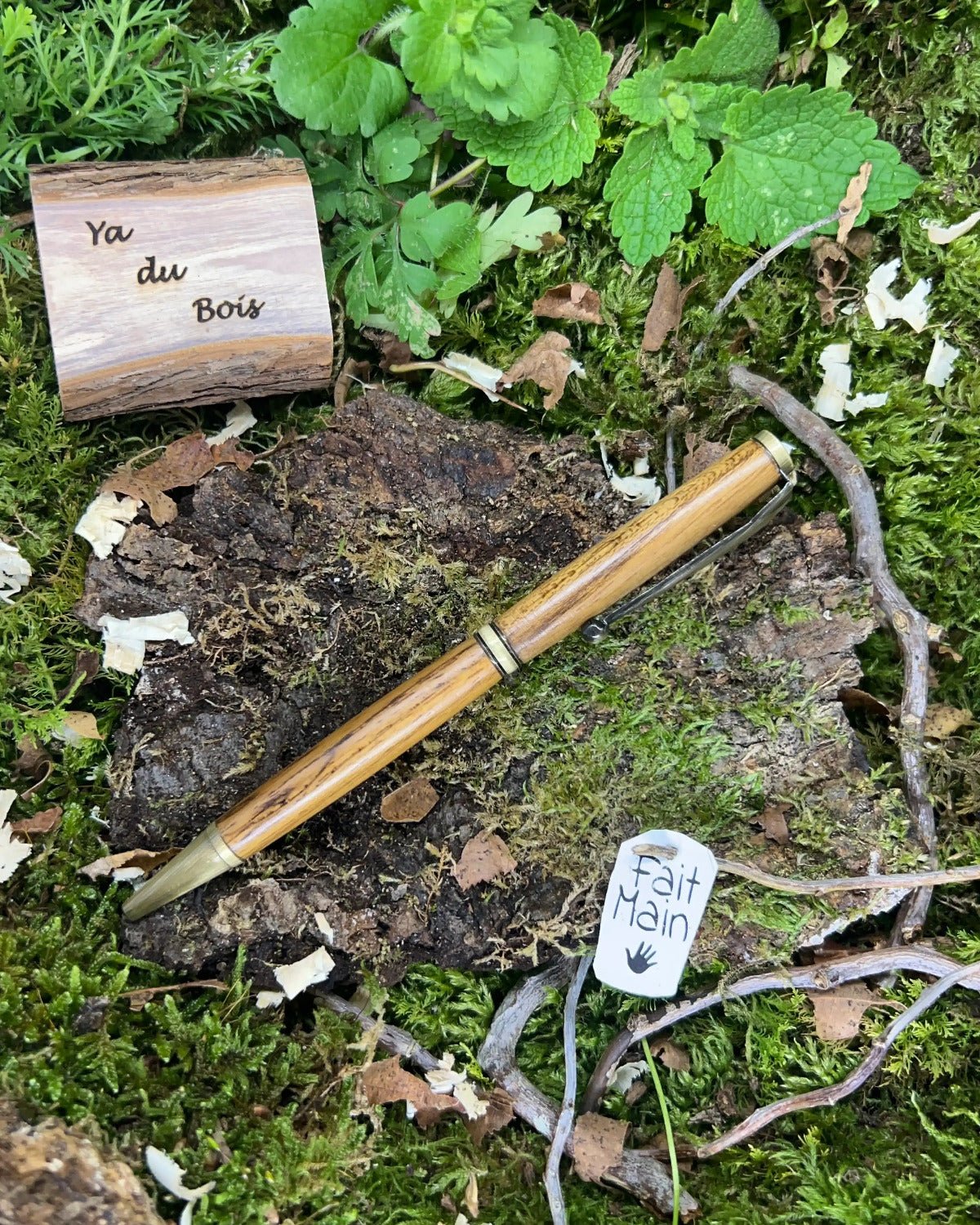 Stylo Bille - Bois Teck - Ya du Bois